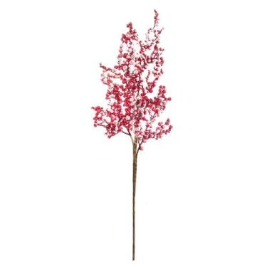 Imagem de Galho frutas neve enfeite natalino árvore natal pick vermelho 1100336 