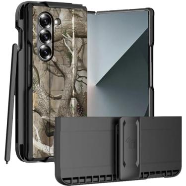 Imagem de Combo de capa e clipe de cinto para Samsung Galaxy Z Fold 6, capa Nakedcellphone e suporte para coldre de quadril [girar, suporte, compartimento para S-Pen] para telefone Z Fold6 (SM-F956U, 2024) -