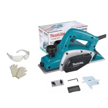 Imagem de Plaina Elétrica Manual Makita M1902B 82Mm 580W + Itens 110V