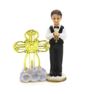 Imagem de Imagem Lembranças 1 Eucaristia Menino Importada Resina 10Cm - Amém Dec