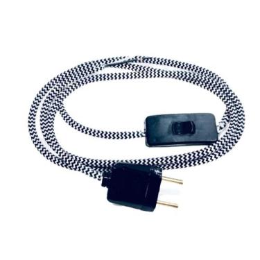 Imagem de Instala Rabicho Tecido C Interruptor Abajur 1,50mt + Tomada - Immediat