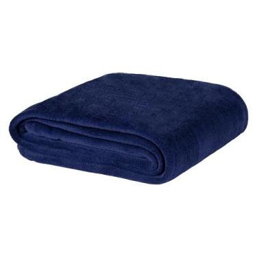 Imagem de Manta Cama Casal Queen Mantinha Frio Flannel Leve Para Verão - Safira 