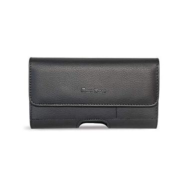 Imagem de Mobile Vogue by Reiko, bolsa de telefone de couro ecológico premium, compatível com iPhone/Galaxy/Stylo/Android Phone com capa protetora (preto-MV500, 5,7 x 8,1 x 1,7 cm)