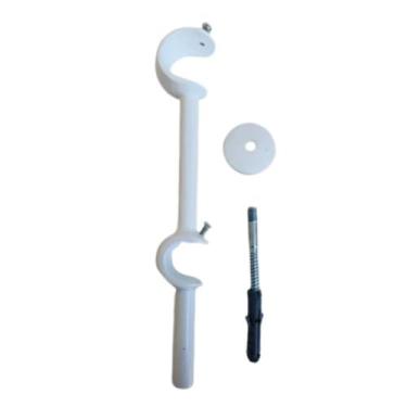 Imagem de Kit 3 Suporte Duplo Alongado 19/28mm Para Varão de Cortina de Ilhós - 