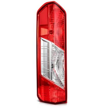 Imagem de LBRST Conjunto de luz traseira compatível com 2015-2023 para Ford Transit com lente vermelha LED cromada, luzes traseiras lado do motorista CK4Z13405G FO2800270