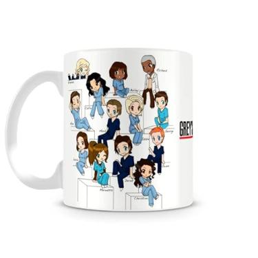 Imagem de Caneca Greys Anatomy Personagens Cartoon