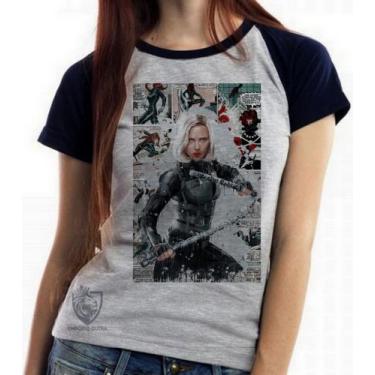 Imagem de Baby look blusa feminina ou Camiseta unissex Black Widow - Empório Dut
