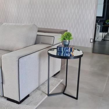 Imagem de Mesa Lateral com Espelho - Mesinha de Apoio 60 x 45 cm + Cores - BELI 