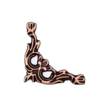 Imagem de Cantoneira Micro 4 Peças Decoração Acabamento Artesanato - Metallica A