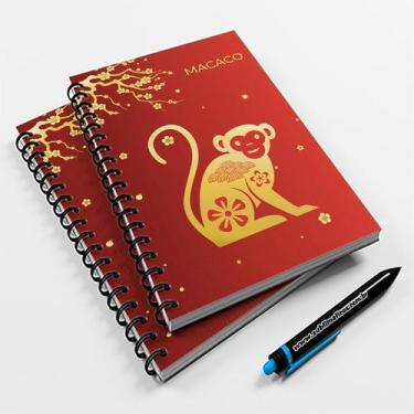 Imagem de Caderno Universitário 96fls Horóscopo Chinês Macaco - Premium