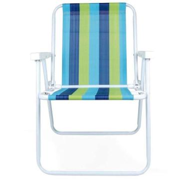 Imagem de Cadeira De Praia Alta De Aço - Mor