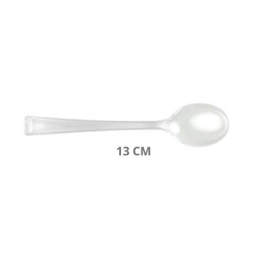 Imagem de Colheres p/ sobremesa 13cm pct c/ 50 un blue star, TRANSPARENTE