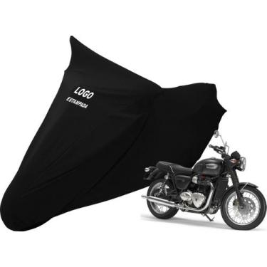 Imagem de Capa Para Moto Triumph T 100 T 120 Alta Durabilidade - Mz, Preto