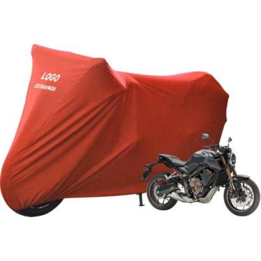 Imagem de Capa Cobrir Moto Honda CB 650 R De Tecido Lycra Helanca - Mz, Vermelha