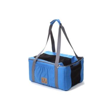 Imagem de Bolsa Bali para Cachorro e Gato Pet - Bichinho Chic, Azul, M