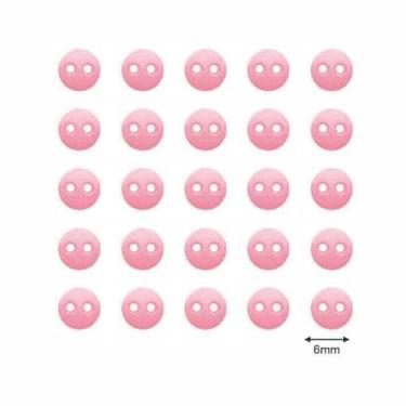 Imagem de Botão Small We Care About 6mm - 30 unidades - We  Care About, Rosa Beb