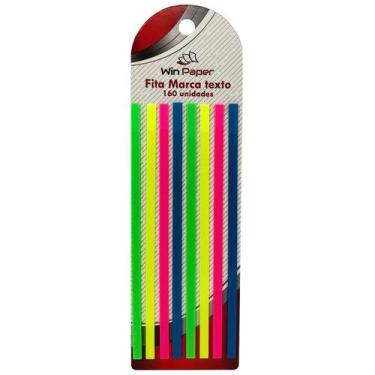Imagem de Fita marca texto colorida 160 folhas Win Paper