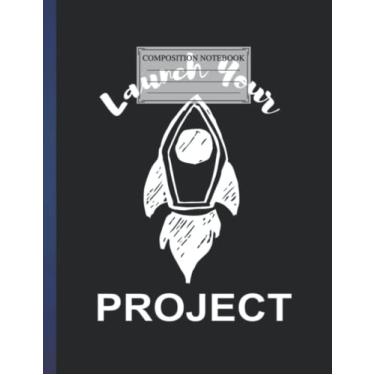 Imagem de Composition NoteBook Launch Your Project Size 8.5 x 11 In, 110 pages Christmas Cute Writing Practice Paper Love Gift For Children Art Lover Techers School