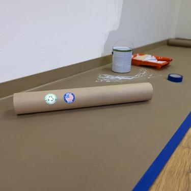 Imagem de Papel de mascaramento de resina marrom 61 cm x 166 m - 29,9 kg de espessura para revestimento de piso para pintura - papel de máscara para pintura e construção - papel de pintor para pintura e