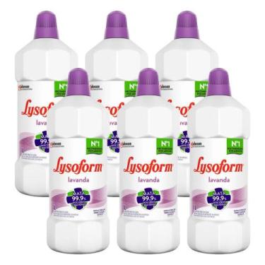 Imagem de Kit com 6 Desinfetantes Lysoform Uso Geral Lavanda 1l cada