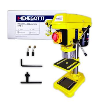 Imagem de Furadeira de Bancada MFB-13 Menegotti 1/2'' 350W 60HZ C/Motor Monofasico (13 MM) Profissional - 220v