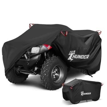 Imagem de Capa para quadriciclo ao ar livre impermeável à prova de vento 4 rodas capa resistente Ripstop UV protege quatro rodas do sol chuva neve, capa quádrupla para Polaris Yamaha Suzuki Honda XXXL