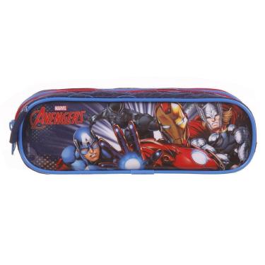 Imagem de Estojo Duplo Marvel Avengers Infantil Escolar Meninos