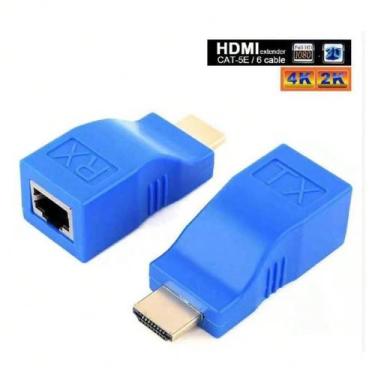Imagem de Extensor Hdmi 30 metros Via 1 Cabo De Rede Rj45 Cat5e/6 Cobre Audio vi