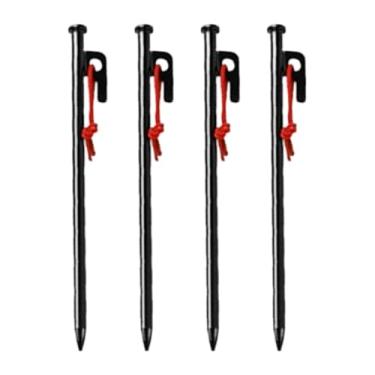 Imagem de kowaku 4 peças estacas de tenda estaca de solo de serviço pesado fácil de instalar pinos de barraca picos de tenda para acampar caminhadas ao ar livre pátio, 20 Cm