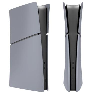 Imagem de IMOFEE Placas De Cobertura De Edição Digital Para O Novo Console Ps5 Slim, Painéis De Concha Compatíveis Com Os Novos Acessórios Do Playstation 5 Slim, Placa Frontal De Substituição Protetora (Cinza)