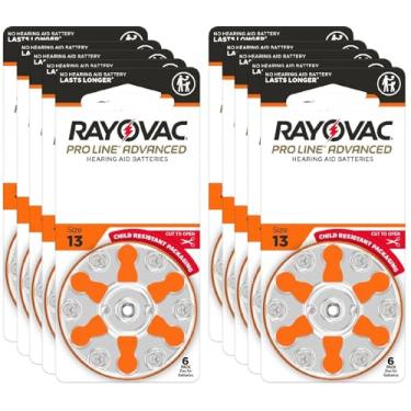 Imagem de Rayovac Pilhas Para Aparelhos Auditivos Proline Advanced, Tamanho 13, A Bateria Mais Duradoura Do Mundo, Embalagem Resistente A Crianças (60)