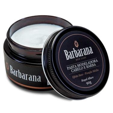 Imagem de Pasta Cabelo e Barba Efeito Seco - Fixação Média Royal Allure 90g Barbarana
