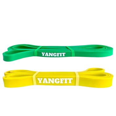 Imagem de Kit Super Band Elástico Extensor Leve e Médio Yangfit