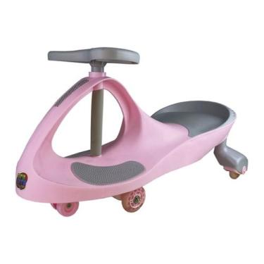 Imagem de Carrinho Gira Gira Car Luz Nas Rodas - Fenix - Rosa Candy - Fenix Brin