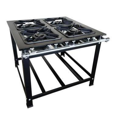 Imagem de Fogao 4 Bocas 40X40cm Gas Glp Cfzg-164 Gold Perfil 10Cm De Pe - Cefaz