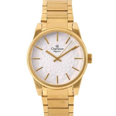 Imagem de Relógio Feminino Champion Elegance Dourado Prova D'água 50 M CN24673H