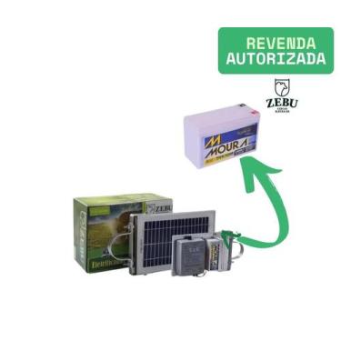 Imagem de Aparelho De Choque Rural Solar 35km 0,25 Joules Zebu Aparelho De Choqu