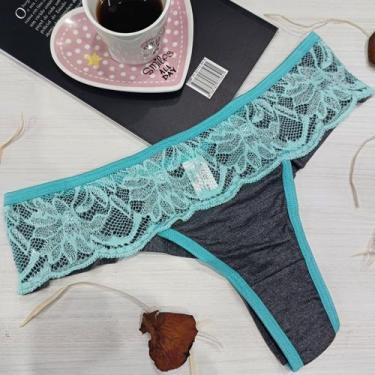 Imagem de Calçinha Fio Duplo Clamar feminino em Viscolycra e Renda - 2195, GG, T