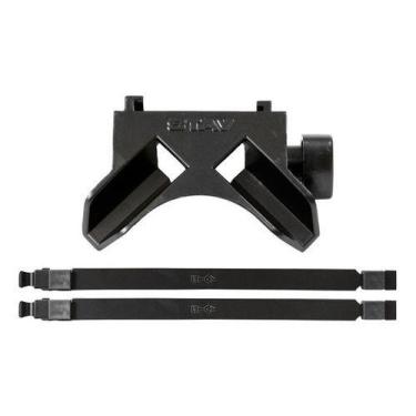 Imagem de Kit Longarina C/ Base Reta P/ + 1 Teclado Stay Slim Compact, Preto