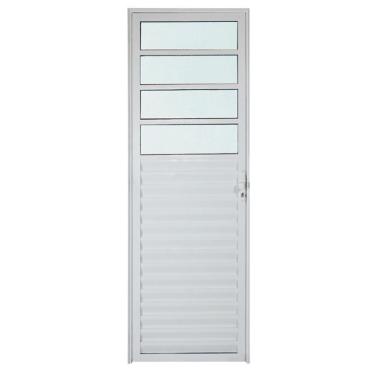 Imagem de Porta de Alumínio Branco de Cozinha Basculante cmc Modular - 2,10(A) X 0,90(L) Lado Esquerdo