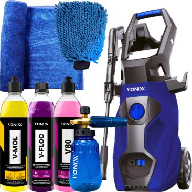 Imagem de Kit Lavagem Correta Profissional Vonixx Lavadora Alta Pressão Fast + Produtos E Acessórios Automotivos Vonixx (220 V)