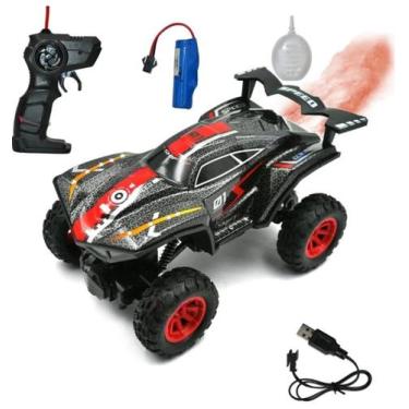 Imagem de Carrinho de Controle Remoto Rally Solta Fumaça Brinquedo Divertido Rec