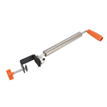 Imagem de Rolamento de rolamento de aço inoxidável rolo de massa fixa 360 ° Rotação para pão de pastelaria Smart rolando rotativo uso prático bom material melhor design prata (Pequeno 80x66x100cm)