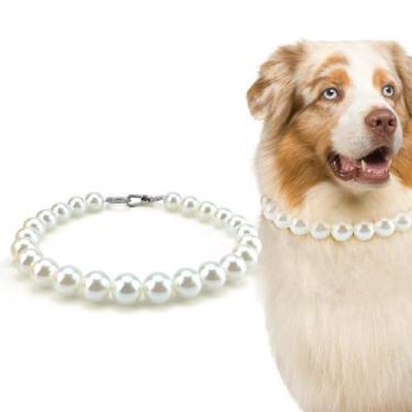 Imagem de Colar de cachorro KUDES Chunky Pearl para cães de médio porte