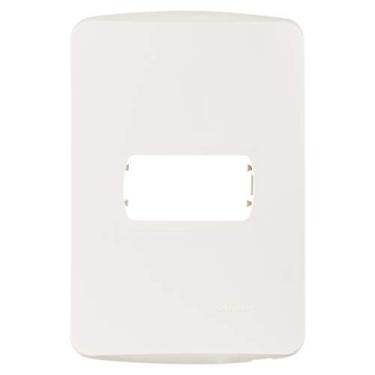 Imagem de Placa 4X2 1 Posto Com Suporte Miluz S3B57210, Schneider Electric, Branco