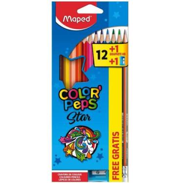 Imagem de Lápis de Cor Maped Color Peps Star com 12 Cores