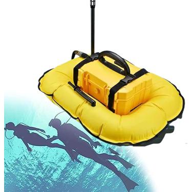 Imagem de Respirador De Mergulho Elétrico, Kit De Equipamento De Respiração Subaquática Para Mergulho, Resfriamento De água Circulante Sem Fio, Profundidade Máxima De Mergulho De 10 Metros, Yellow, D4000