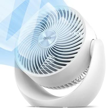 Imagem de Dreo Ventilador para quarto, circulador de ar de mesa para toda a sala, 28 polegadas, fluxo de ar forte de 12,2 m, inclinação ajustável de 120°, baixo ruído de 28 db, silencioso, 3 velocidades, 2025