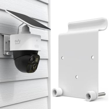 Imagem de OkeMeeo Suporte de revestimento de vinil para Eufy SoloCam S340 e 4G LTE Cam S330 (branco, suporte para câmera sem broca, 1 pacote)