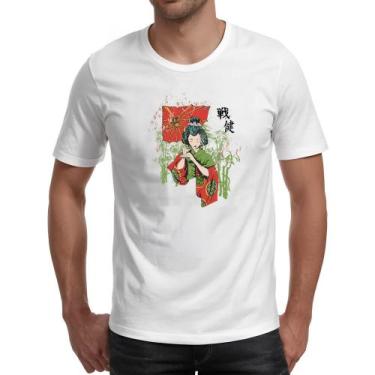 Imagem de Camiseta Unissex Geisha Japao Diva - Alearts, P
